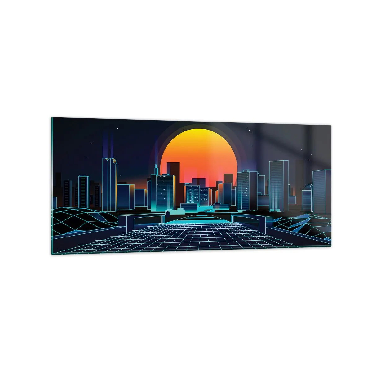 Quadro em vidro - Ainda quer ir para o mundo real? - 120x50 cm