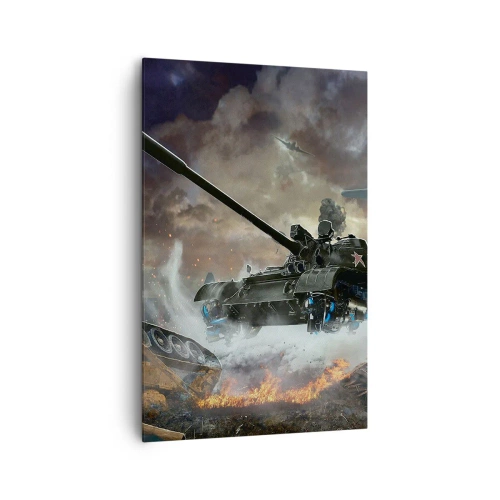 Quadro em tela - A batalha é terrível e bonita - 80x120 cm