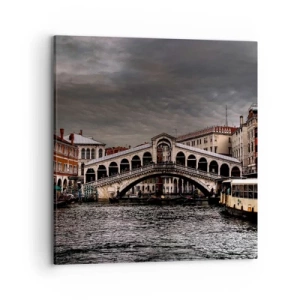 Quadro em tela - A promessa de uma noite em Veneza - 70x70 cm