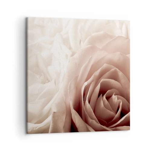 Quadro em tela - No coração de uma rosa - 50x50 cm