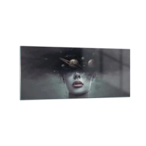 Quadro em vidro - E os planetas estão a enlouquecer... - 120x50 cm