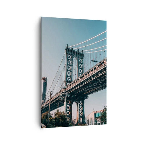 Quadro em tela - Sobre as ondas da cidade - 80x120 cm