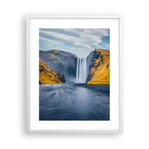 Pôster em moldura branca - Eterno permanecer, eterno movimento  - 40x50 cm