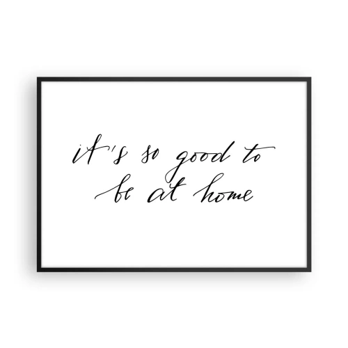 Pôster com moldura preta - Toda a verdade - 100x70 cm