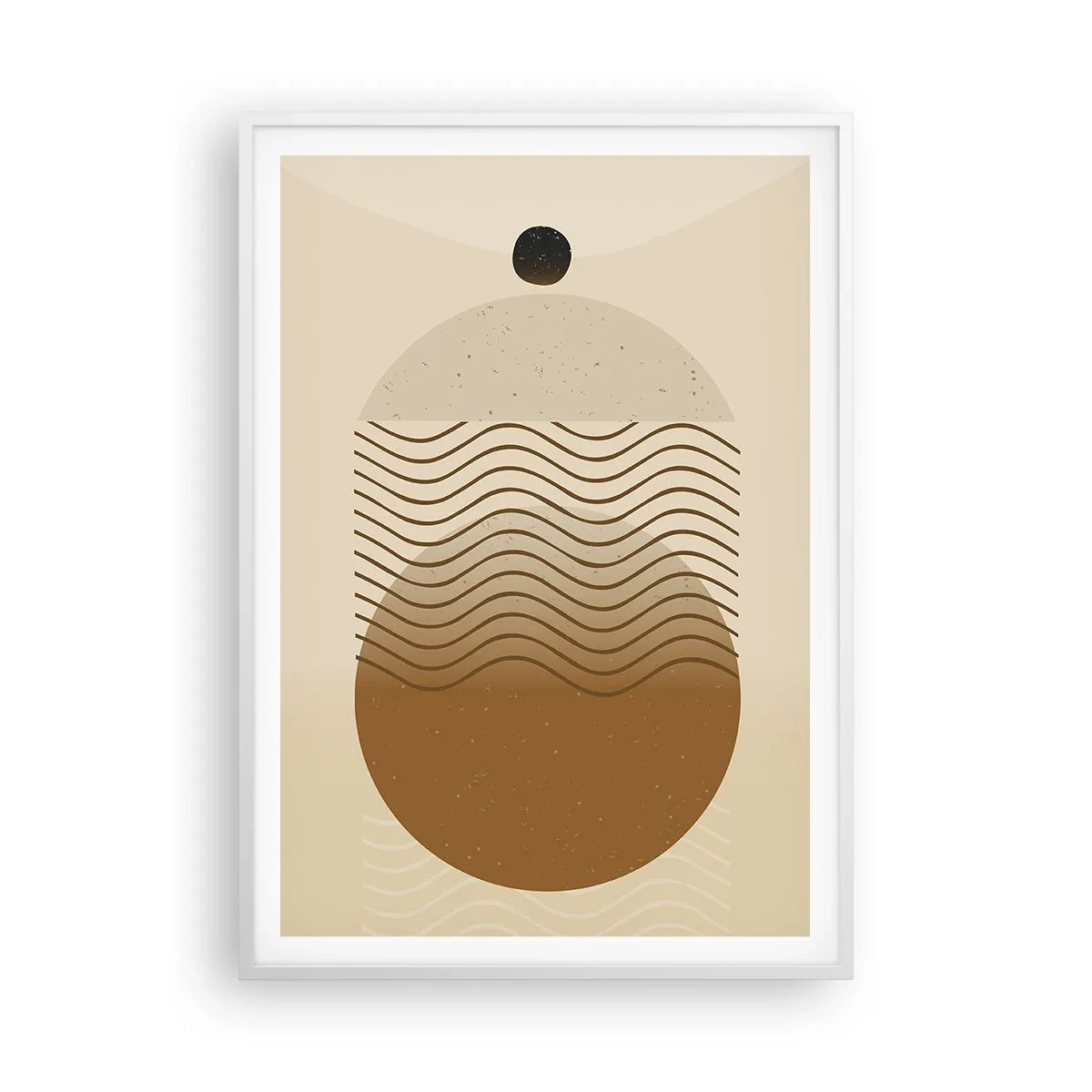 Pôster em moldura branca - Sobre a origem das figuras geométricas - 70x100 cm