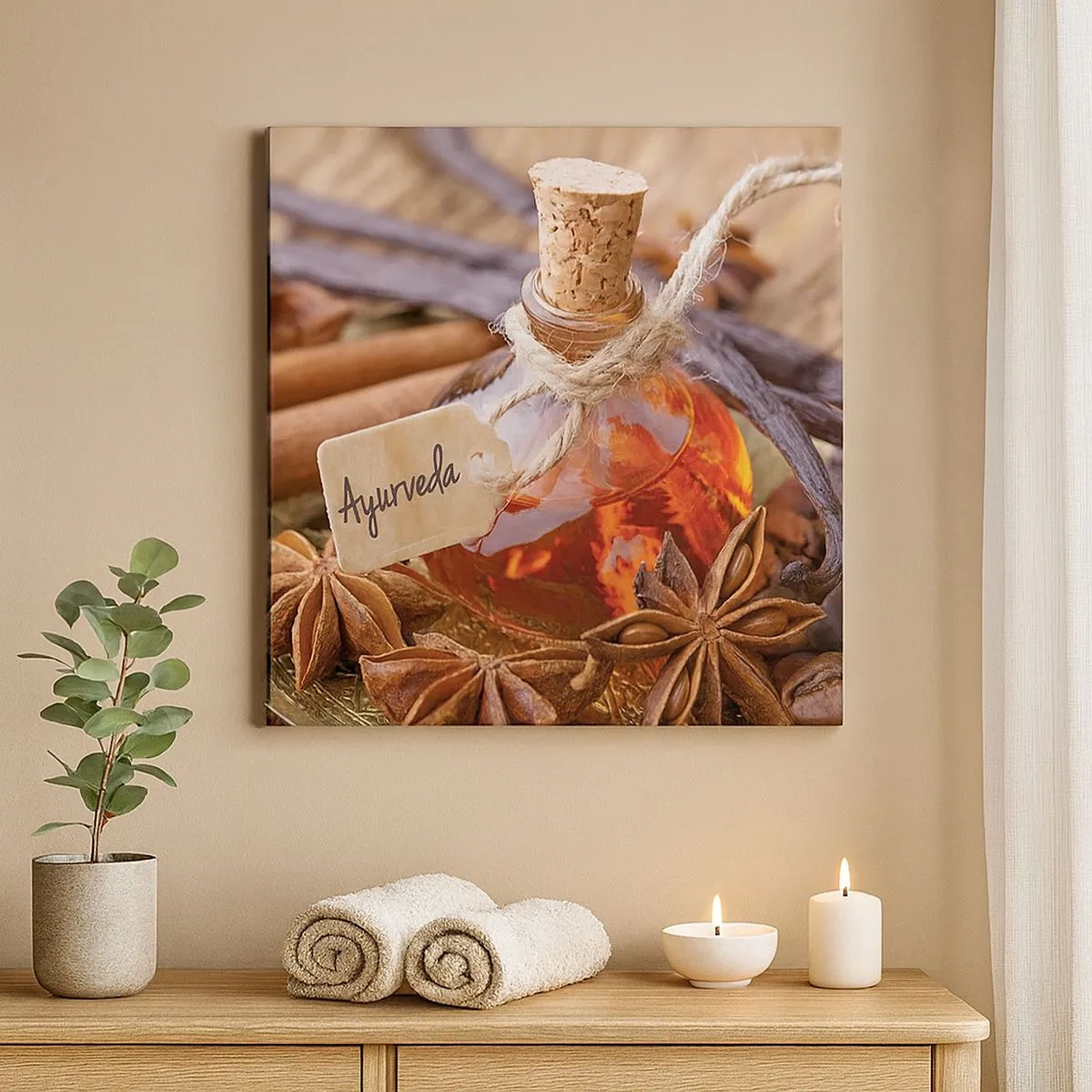 Quadro em tela - Rumo à unidade do corpo e do espírito - 30x30 cm