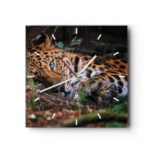 Relógio de parede - Relógio em vidro - Confie em mim - 40x40 cm