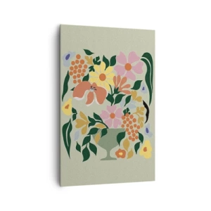 Quadro em tela - Um buquê cheio de vida - 80x120 cm