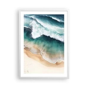 Pôster em moldura branca - O eterno encontro - 50x70 cm