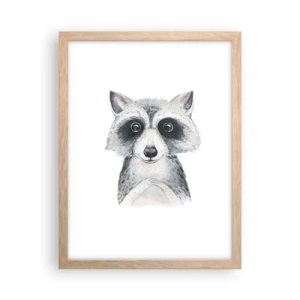 Pôster com moldura de carvalho claro - Um momento de emoção - 30x40 cm