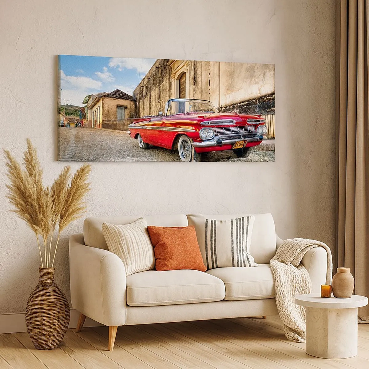 Quadro em tela - Emoções cubanas - 100x40 cm