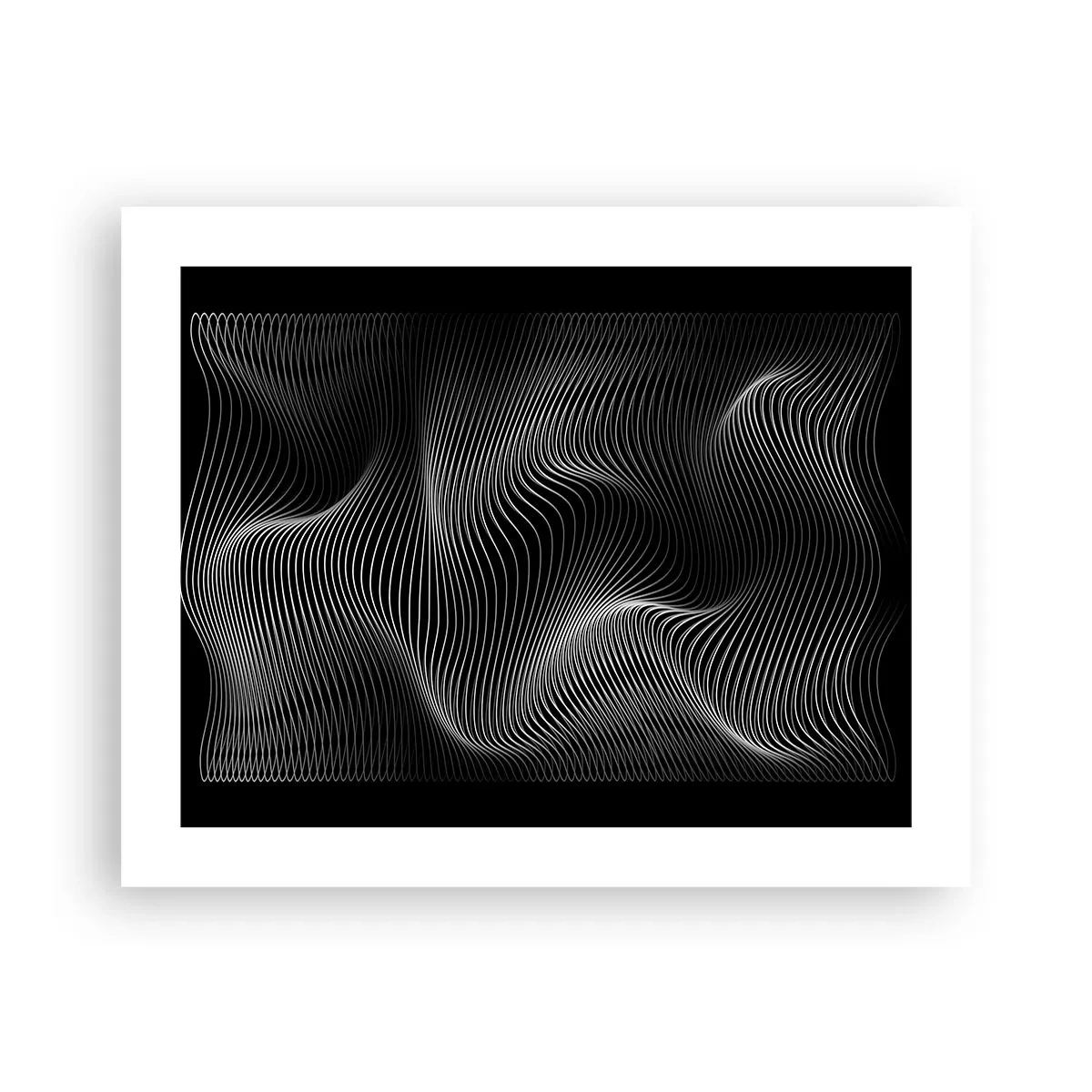 Pôster - Dança de luz no espaço - 50x40 cm