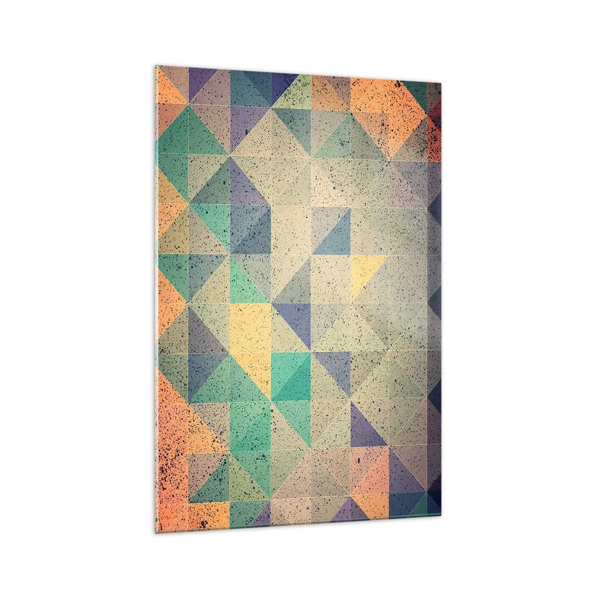 Quadro em vidro - República dos triângulos - 70x100 cm