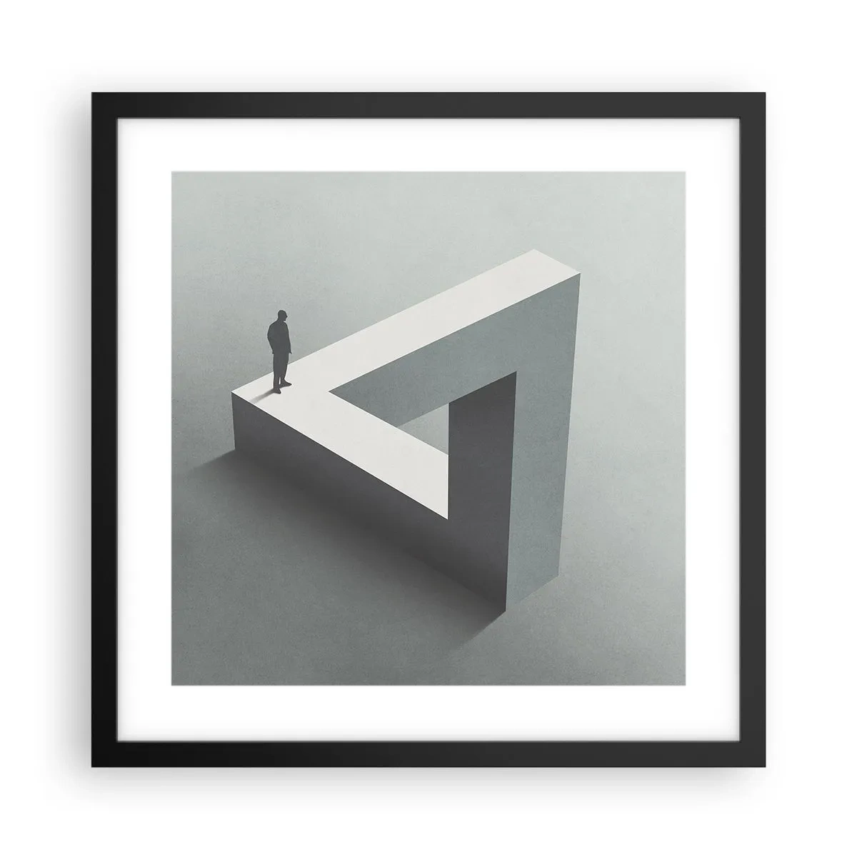 Pôster com moldura preta - Mas é possível - 40x40 cm