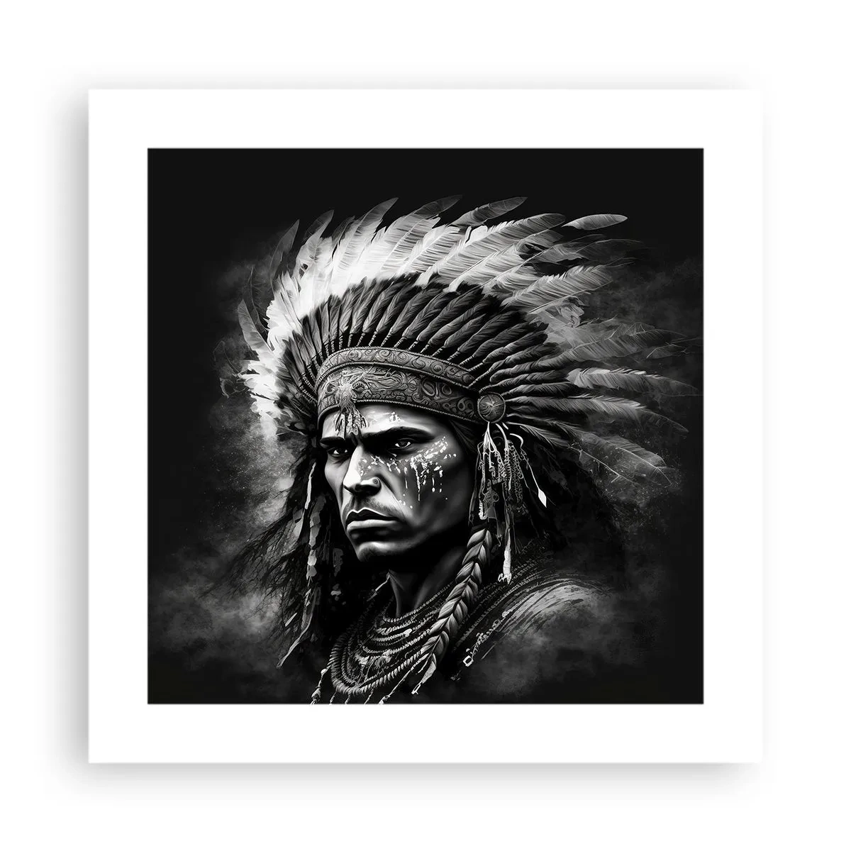 Pôster - Um líder e um guerreiro - 40x40 cm