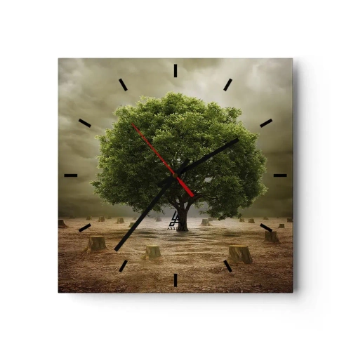 Relógio de parede - Relógio em vidro - Toda a esperança - 40x40 cm