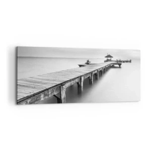 Quadro em tela - Para longe - 100x40 cm