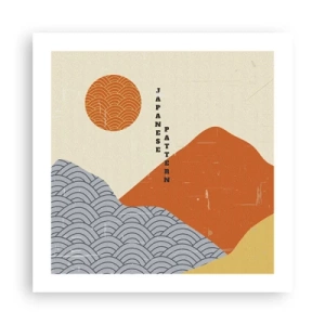 Pôster - No espírito japonês - 50x50 cm