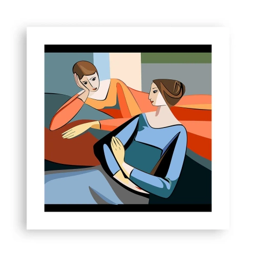Pôster - Um momento de confiança - 40x40 cm