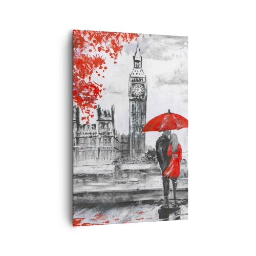 Quadro em tela - Apaixonados em Londres - 80x120 cm