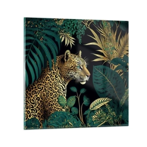 Quadro em vidro - Um anfitrião na selva - 50x50 cm