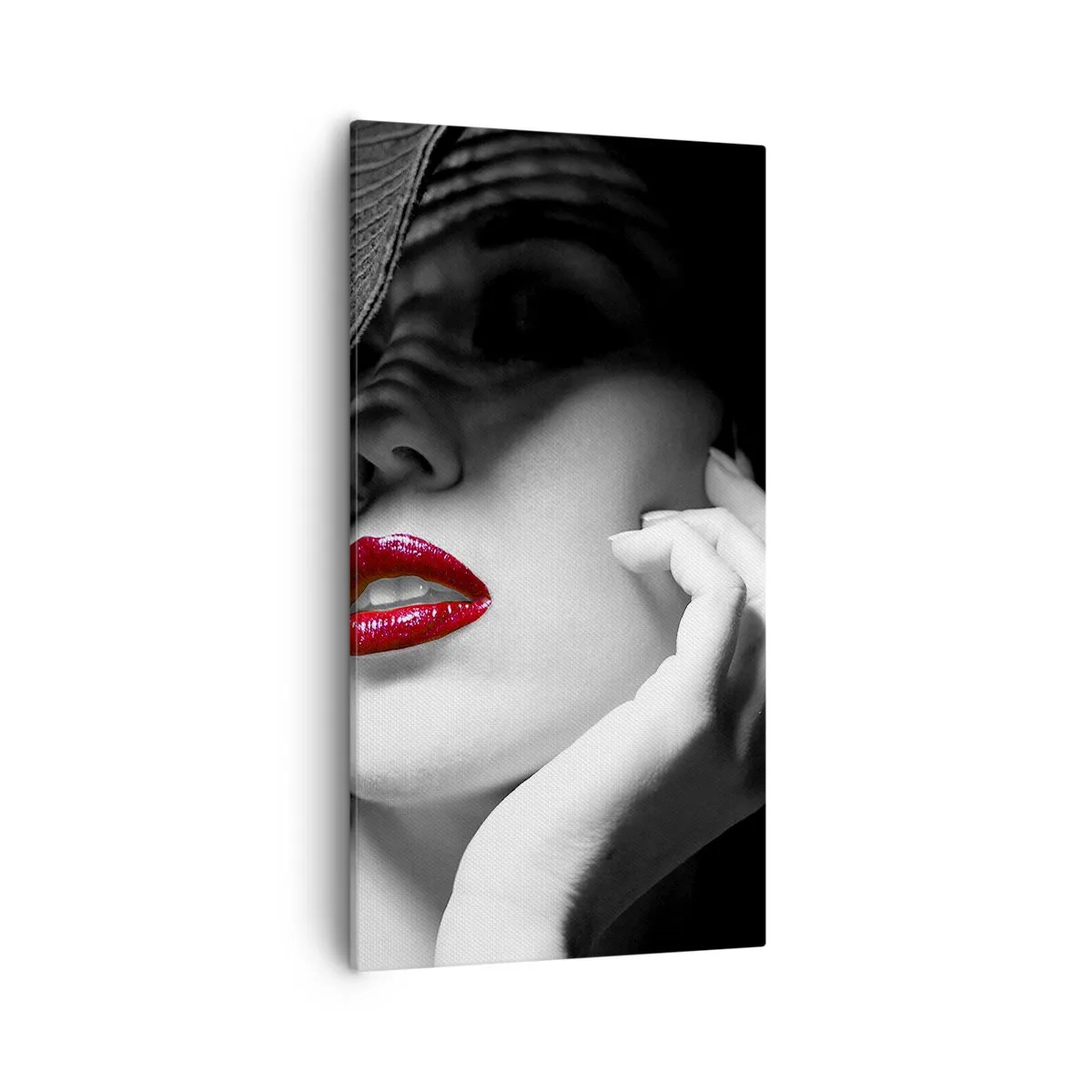 Quadro em tela - Um estudo em vermelho - 55x100 cm