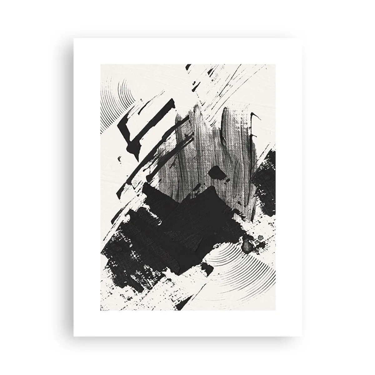 Pôster - Abstração – expressão do preto - 30x40 cm