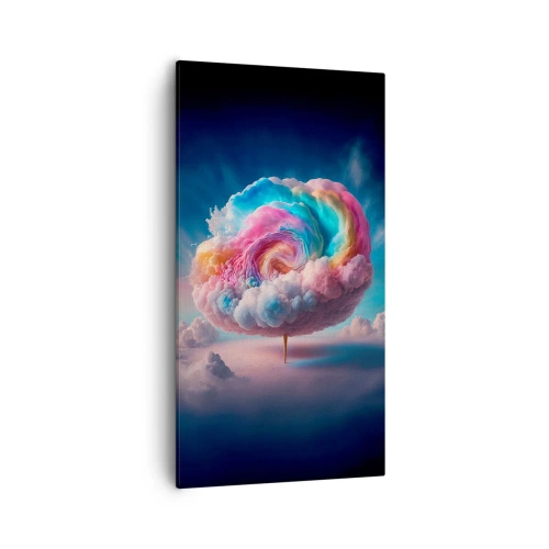 Quadro em tela - O sonho de um parque de diversões - 55x100 cm