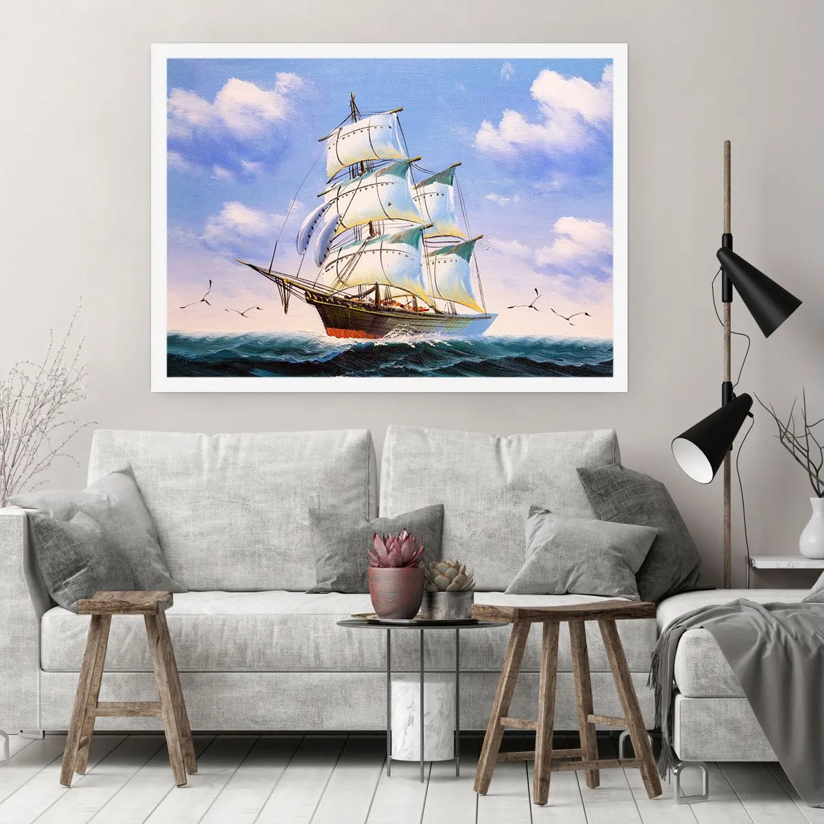 Pôster - Orgulhosamente com o vento - 70x50 cm