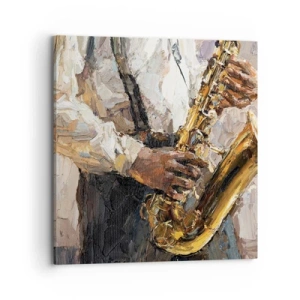 Quadro em tela - Hora do solo - 70x70 cm