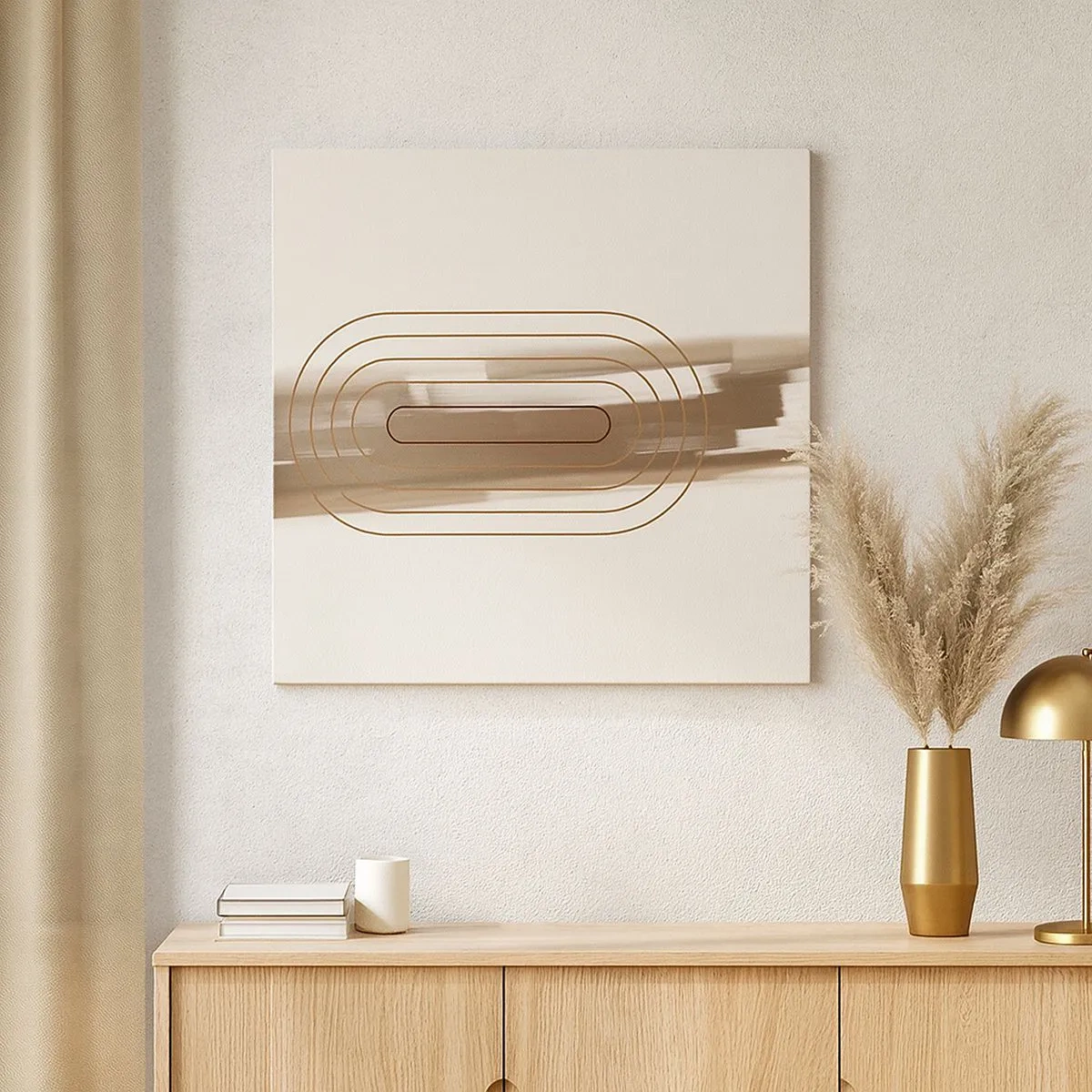 Quadro em tela - Um sopro de cinza - 30x30 cm