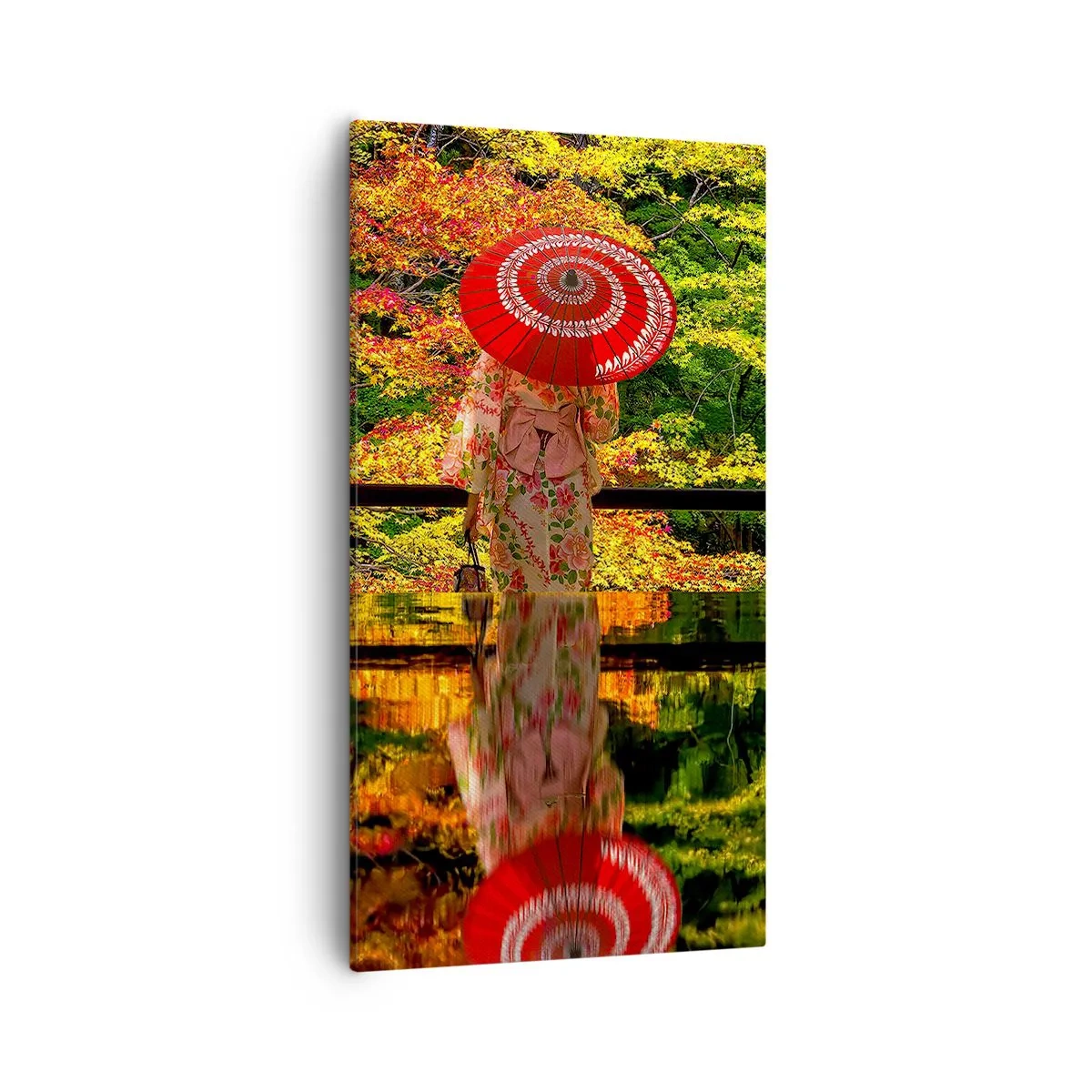 Quadro em tela - No templo da natureza - 55x100 cm