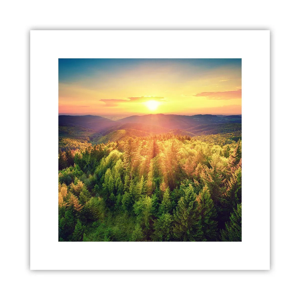 Pôster - Picos e cumes - 30x30 cm