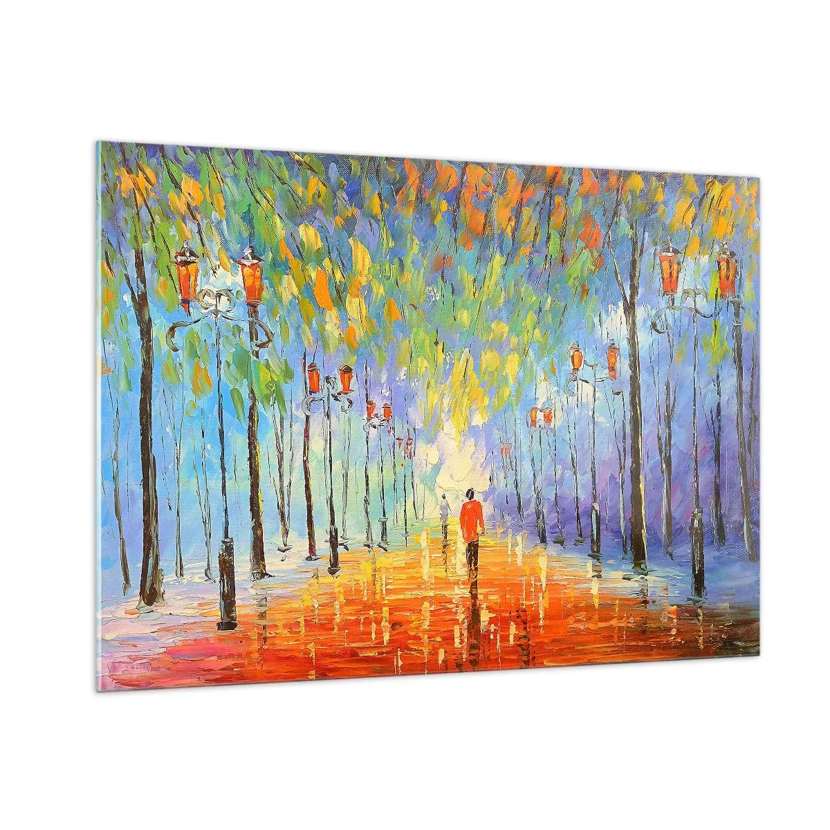 Quadro em vidro - Canto nocturno da chuva - 100x70 cm