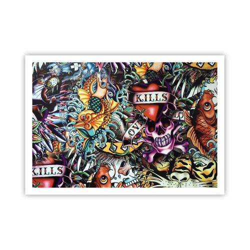 Pôster - O sonho do tatuador - 100x70 cm