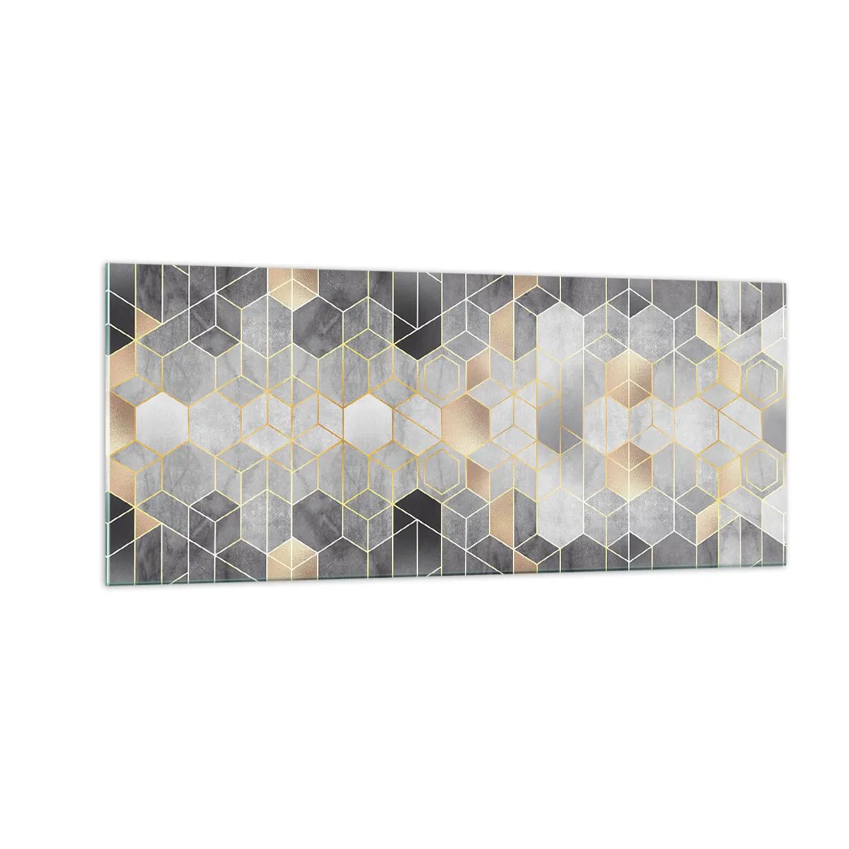 Quadro em vidro - Composição do diamante - 100x40 cm