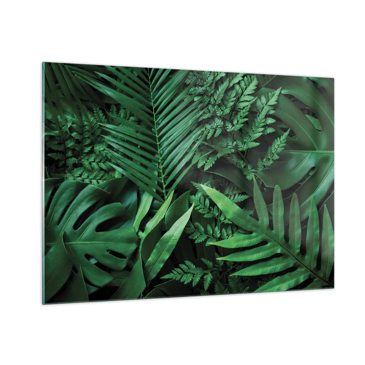 Quadro em vidro - Envolto em verde - 100x70 cm