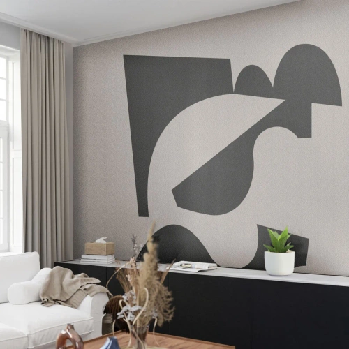 Papel de Parede Premium Sand - Para automontagem - Abstração, Boho, Minimalismo - 300x210 cm