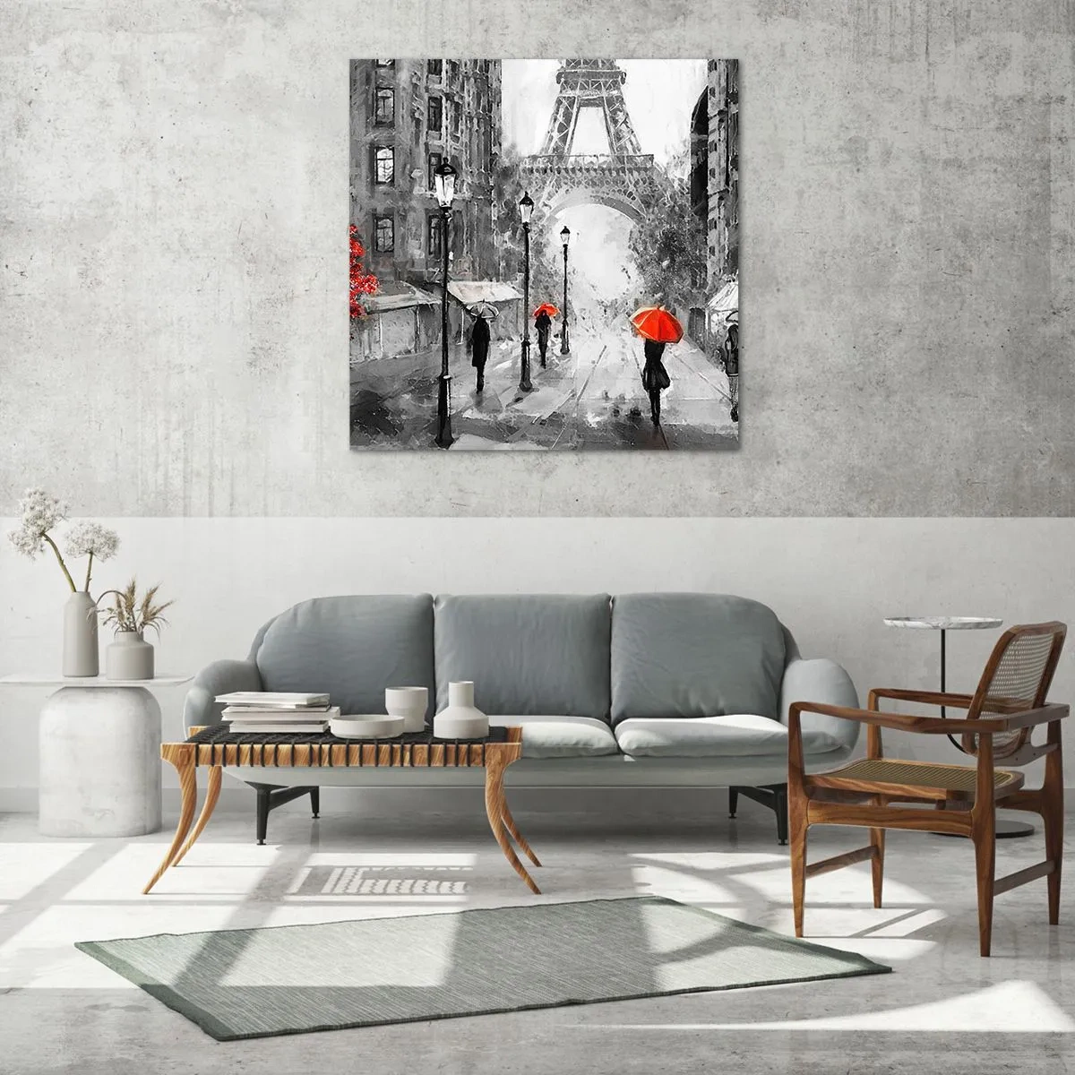 Quadro em vidro - Todos os caminhos levam a ela - 70x70 cm