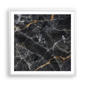 Pôster em moldura branca - A vida interior da pedra - 60x60 cm
