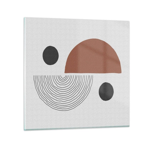 Quadro em vidro - Perfeição das rodas - 70x70 cm