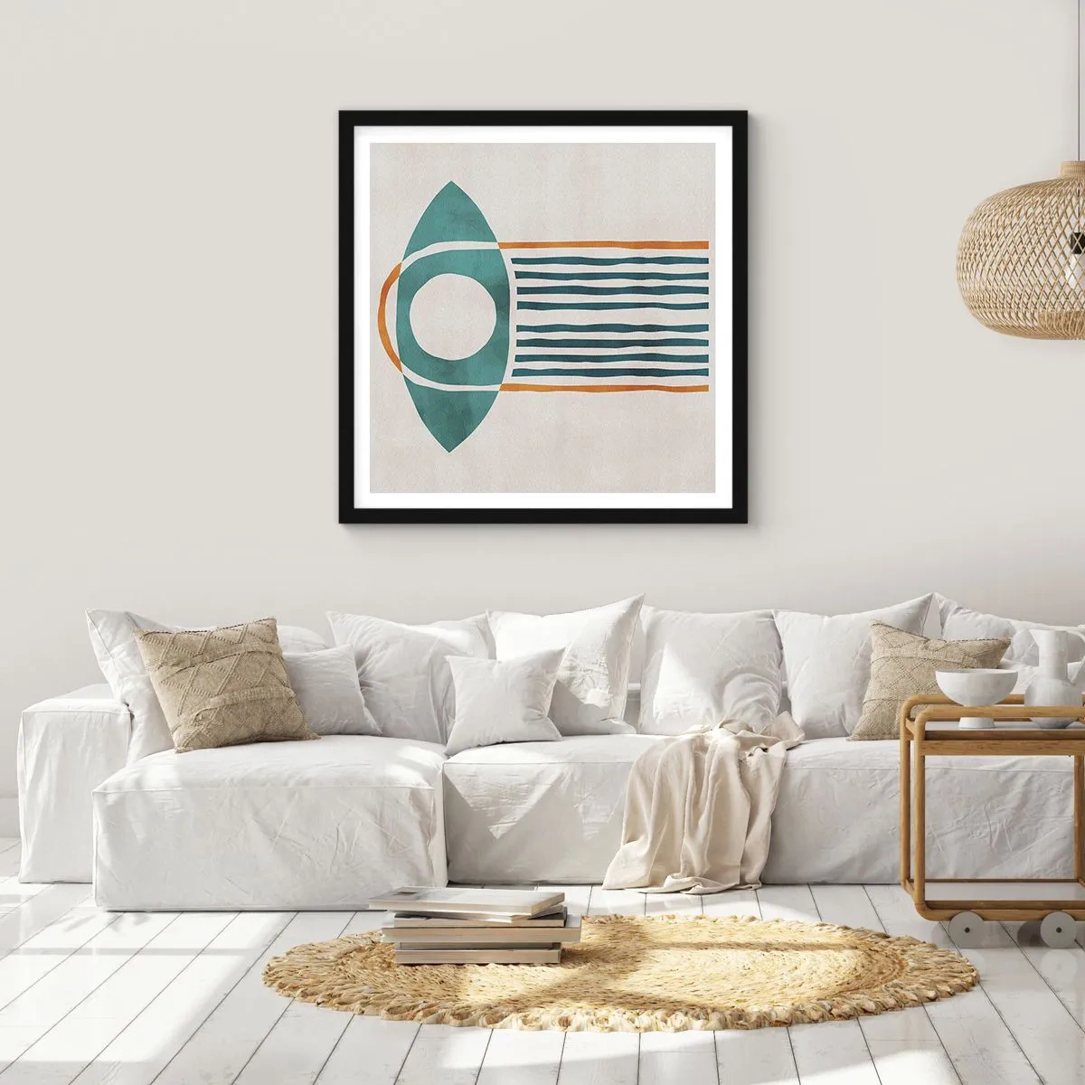 Pôster com moldura preta - Sinais e rituais - 50x50 cm