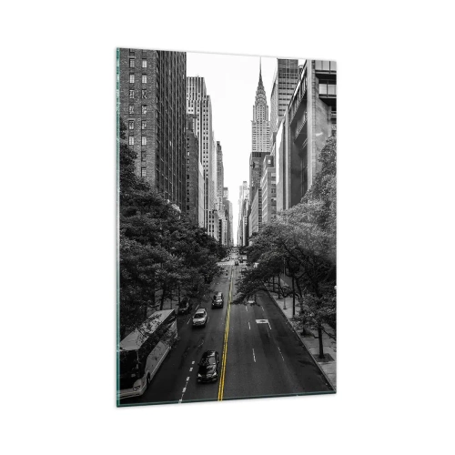 Quadro em vidro - Manhã em Nova Iorque - 80x120 cm