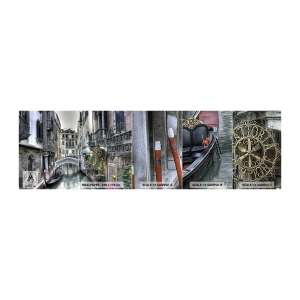 Amostra de papel de parede Premium Sand - Há séculos em devaneio silencioso - Veneza, Cidade, Arquitetura - 100x30 cm