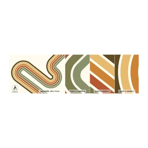 Amostra de Papel de Parede Standard Eco - Ziguezague para o destino - Abstração, Pedaço, Padrão Moderno - 100x30 cm