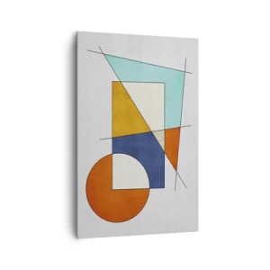 Quadro em tela - Abstração: diversão modernista - 80x120 cm