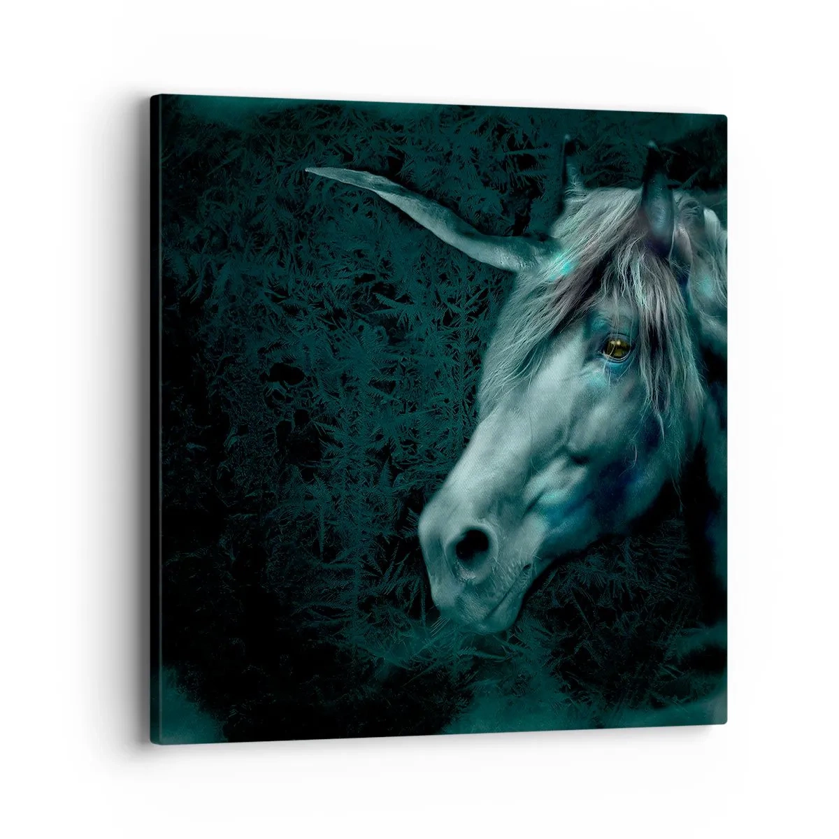 Quadro em tela - Na floresta de conto de fadas - 40x40 cm