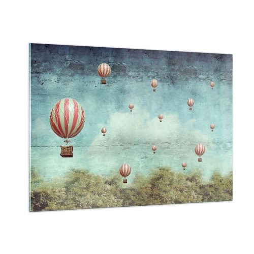 Quadro em vidro - Livres da azáfama da vida - 100x70 cm
