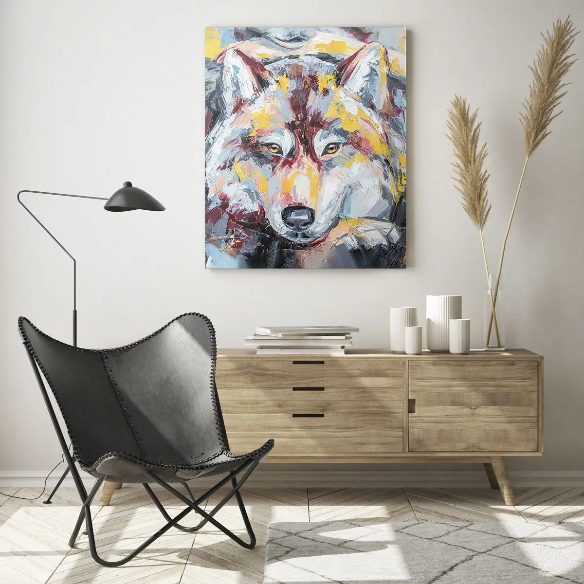 Quadro em vidro - Paz entre entes queridos - 50x70 cm