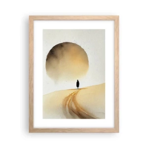 Pôster com moldura de carvalho claro - Sempre com saudade - 30x40 cm